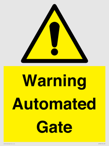 Warning Automated Gate